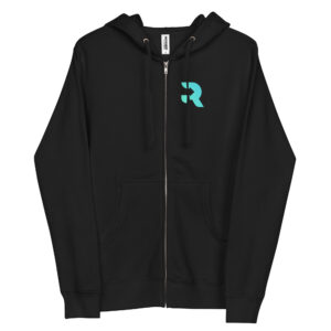 Unisex fleece zip up hoodie